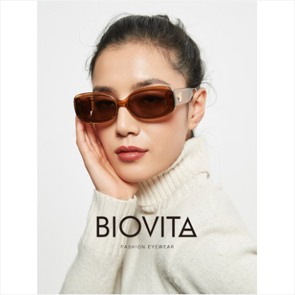 BIOVITA 潮流墨镜个性网红复古太阳窄框眼镜时尚女大脸显瘦BI#005